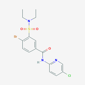 4-bromo-N-(5-chloropyridin-2-yl)-3-(diethylsulfamoyl)benzamide