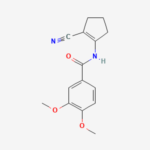 N-(2-cyano-1-cyclopenten-1-yl)-3,4-dimethoxybenzamide