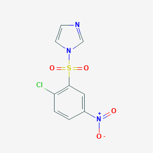 molecular formula C9H6ClN3O4S B349342 1-(2-Chloro-5-nitrophenyl)sulfonylimidazole CAS No. 625409-38-3