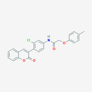 N-[3-chloro-4-(2-oxo-2H-chromen-3-yl)phenyl]-2-(4-methylphenoxy)acetamide