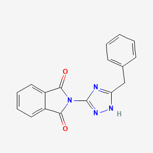 molecular formula C17H12N4O2 B3493447 2-(3-benzyl-1H-1,2,4-triazol-5-yl)-1H-isoindole-1,3(2H)-dione 