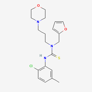 N'-(2-chloro-5-methylphenyl)-N-(2-furylmethyl)-N-[3-(4-morpholinyl)propyl]thiourea