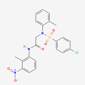 N~2~-[(4-chlorophenyl)sulfonyl]-N~1~-(2-methyl-3-nitrophenyl)-N~2~-(2-methylphenyl)glycinamide