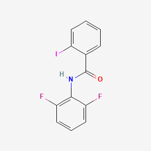 molecular formula C13H8F2INO B3493482 N-(2,6-difluorophenyl)-2-iodobenzamide 