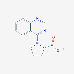 molecular formula C13H13N3O2 B349350 1-(Quinazolin-4-yl)pyrrolidine-2-carboxylic acid CAS No. 1008675-45-3