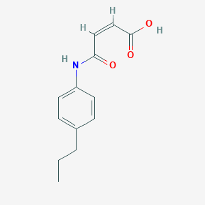 molecular formula C13H15NO3 B349351 (Z)-4-oxo-4-(4-propylanilino)but-2-enoic acid CAS No. 1089327-89-8