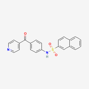 N-(4-isonicotinoylphenyl)-2-naphthalenesulfonamide