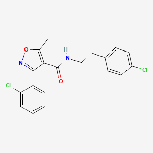 3-(2-chlorophenyl)-N-[2-(4-chlorophenyl)ethyl]-5-methyl-4-isoxazolecarboxamide