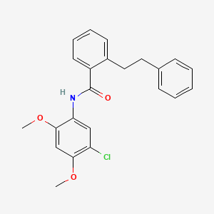 N-(5-chloro-2,4-dimethoxyphenyl)-2-(2-phenylethyl)benzamide