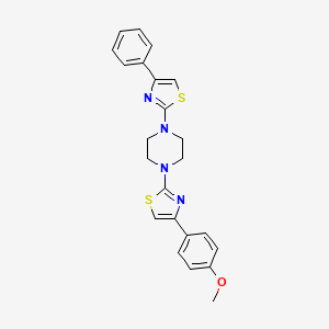 1-[4-(4-methoxyphenyl)-1,3-thiazol-2-yl]-4-(4-phenyl-1,3-thiazol-2-yl)piperazine