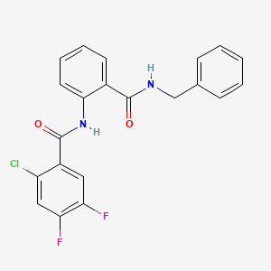 N-[2-(benzylcarbamoyl)phenyl]-2-chloro-4,5-difluorobenzamide