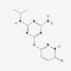 6-{[4-amino-6-(isopropylamino)-1,3,5-triazin-2-yl]oxy}-3-pyridazinol