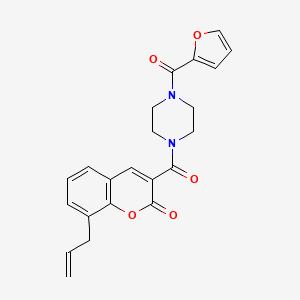 8-allyl-3-{[4-(2-furoyl)-1-piperazinyl]carbonyl}-2H-chromen-2-one