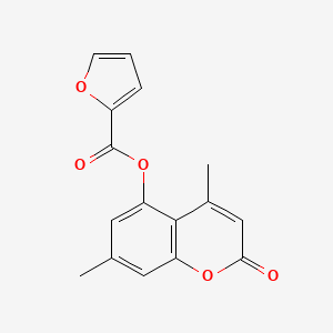 4,7-dimethyl-2-oxo-2H-chromen-5-yl furan-2-carboxylate