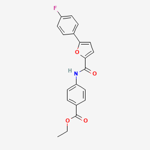 ethyl 4-{[5-(4-fluorophenyl)-2-furoyl]amino}benzoate