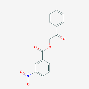 molecular formula C15H11NO5 B349380 2-Oxo-2-phenylethyl 3-nitrobenzoate CAS No. 55153-32-7