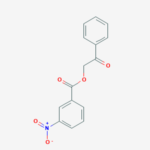 molecular formula C15H11NO5 B349380 3-Nitrobenzoic acid phenacyl ester CAS No. 55153-32-7