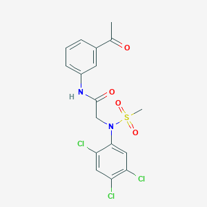 N~1~-(3-acetylphenyl)-N~2~-(methylsulfonyl)-N~2~-(2,4,5-trichlorophenyl)glycinamide