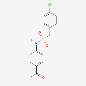 N-(4-acetylphenyl)-1-(4-chlorophenyl)methanesulfonamide