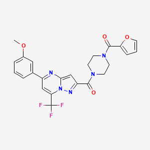 2-{[4-(2-furoyl)-1-piperazinyl]carbonyl}-5-(3-methoxyphenyl)-7-(trifluoromethyl)pyrazolo[1,5-a]pyrimidine