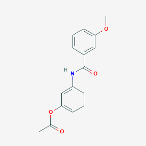 3-[(3-methoxybenzoyl)amino]phenyl acetate