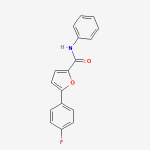 molecular formula C17H12FNO2 B3494104 5-(4-fluorophenyl)-N-phenylfuran-2-carboxamide 