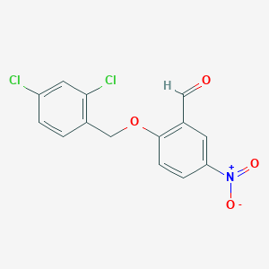 2-[(2,4-dichlorobenzyl)oxy]-5-nitrobenzaldehyde