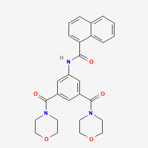 N-[3,5-bis(4-morpholinylcarbonyl)phenyl]-1-naphthamide