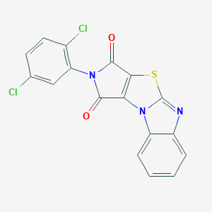 molecular formula C17H7Cl2N3O2S B349415 2-(2,5-dichlorophenyl)-1H-pyrrolo[3',4':4,5][1,3]thiazolo[3,2-a]benzimidazole-1,3(2H)-dione CAS No. 403652-82-4