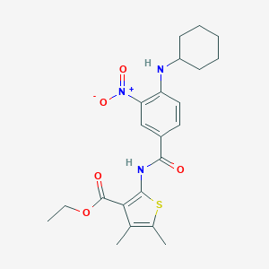 Ethyl 2-[[4-(cyclohexylamino)-3-nitrobenzoyl]amino]-4,5-dimethylthiophene-3-carboxylate