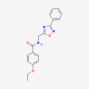 4-ethoxy-N-[(3-phenyl-1,2,4-oxadiazol-5-yl)methyl]benzamide