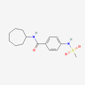 N-cycloheptyl-4-[(methylsulfonyl)amino]benzamide