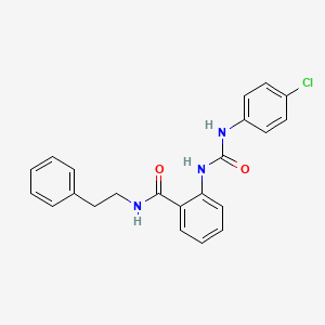 2-({[(4-chlorophenyl)amino]carbonyl}amino)-N-(2-phenylethyl)benzamide