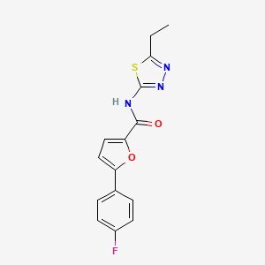 N-(5-ethyl-1,3,4-thiadiazol-2-yl)-5-(4-fluorophenyl)furan-2-carboxamide