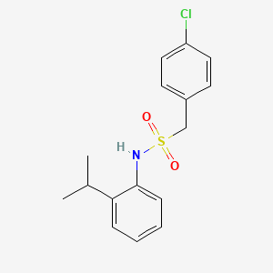 1-(4-chlorophenyl)-N-[2-(propan-2-yl)phenyl]methanesulfonamide