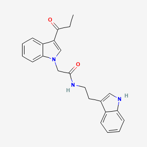 N-[2-(1H-indol-3-yl)ethyl]-2-(3-propionyl-1H-indol-1-yl)acetamide