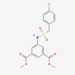 dimethyl 5-{[(4-chlorobenzyl)sulfonyl]amino}isophthalate