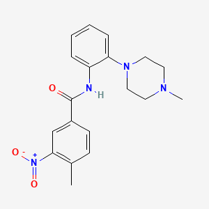 4-methyl-N-[2-(4-methyl-1-piperazinyl)phenyl]-3-nitrobenzamide