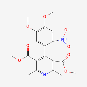 dimethyl 4-(4,5-dimethoxy-2-nitrophenyl)-2,6-dimethyl-3,5-pyridinedicarboxylate