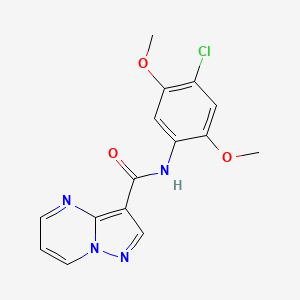 N-(4-chloro-2,5-dimethoxyphenyl)pyrazolo[1,5-a]pyrimidine-3-carboxamide