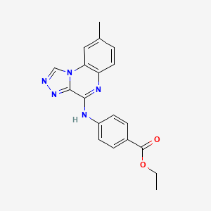 ETHYL 4-({8-METHYL-[1,2,4]TRIAZOLO[4,3-A]QUINOXALIN-4-YL}AMINO)BENZOATE