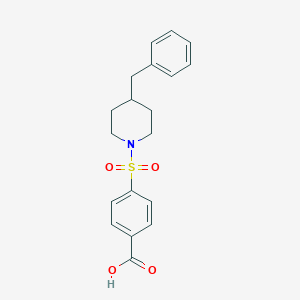 molecular formula C19H21NO4S B349439 4-{[4-Benzylpiperidyl]sulfonyl}benzoic acid CAS No. 620103-72-2
