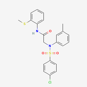 N~2~-[(4-chlorophenyl)sulfonyl]-N~2~-(3-methylphenyl)-N~1~-[2-(methylthio)phenyl]glycinamide