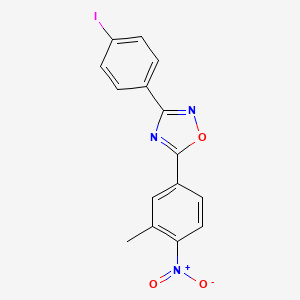 3-(4-iodophenyl)-5-(3-methyl-4-nitrophenyl)-1,2,4-oxadiazole