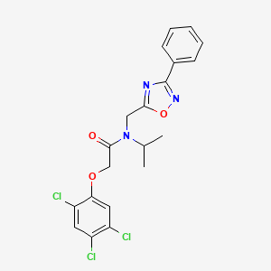 N-isopropyl-N-[(3-phenyl-1,2,4-oxadiazol-5-yl)methyl]-2-(2,4,5-trichlorophenoxy)acetamide