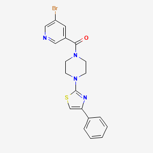 1-(5-BROMOPYRIDINE-3-CARBONYL)-4-(4-PHENYL-1,3-THIAZOL-2-YL)PIPERAZINE