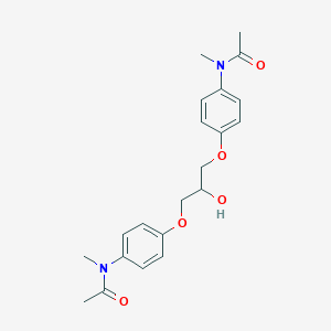 molecular formula C21H26N2O5 B349445 N-[4-(3-{4-[acetyl(methyl)amino]phenoxy}-2-hydroxypropoxy)phenyl]-N-methylacetamide CAS No. 694515-40-7