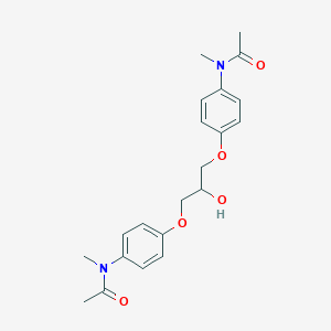 N-[4-[3-[4-[acetyl(methyl)amino]phenoxy]-2-hydroxypropoxy]phenyl]-N-methylacetamide