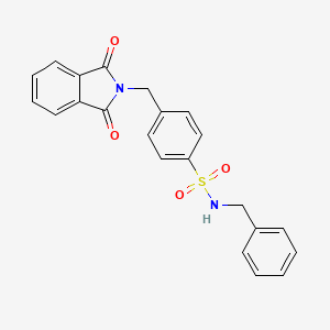 N-benzyl-4-[(1,3-dioxo-1,3-dihydro-2H-isoindol-2-yl)methyl]benzenesulfonamide