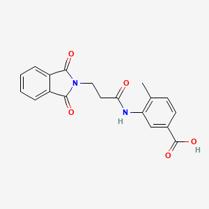 3-{[3-(1,3-dioxo-1,3-dihydro-2H-isoindol-2-yl)propanoyl]amino}-4-methylbenzoic acid